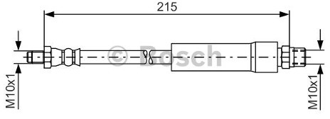 BOSCH Przewód hamulcowy elastyczny 1 987 476 142