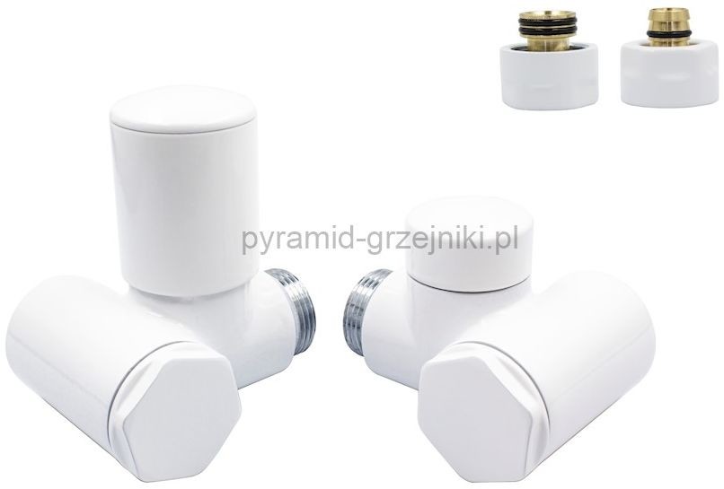 Varioterm Zawór regulacyjny INTEGRA ze złączką Pex/Cu - biały pex 16 mm lewy IR06FK/L(PEX)