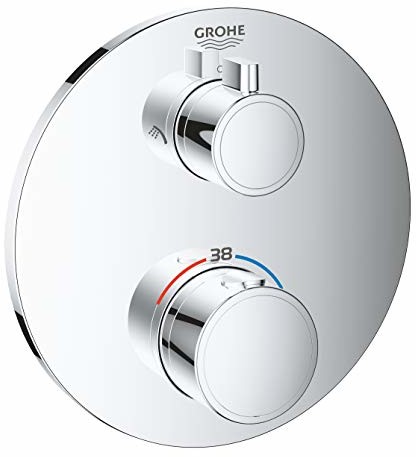 Grohe GROHE 24076000 termostat-bateria prysznicowa ze zintegrowaną 2-kierunkową regulacją, chrom