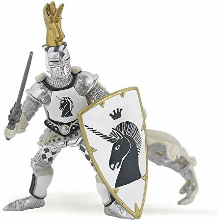 Papo 39915 Mistrz broni jednorożec THE MEDIEVAL ERA figurka wielokolorowa 39915