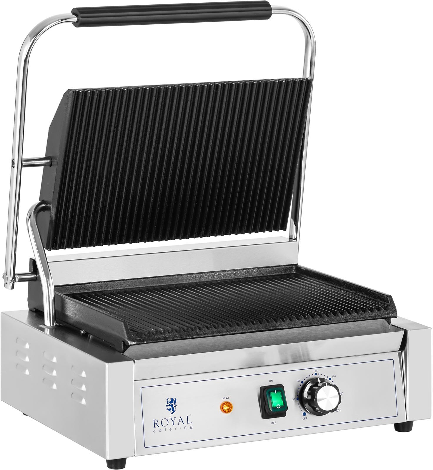 Royal Catering Grill kontaktowy 2200 W ryflowany RCPKG-2200-R