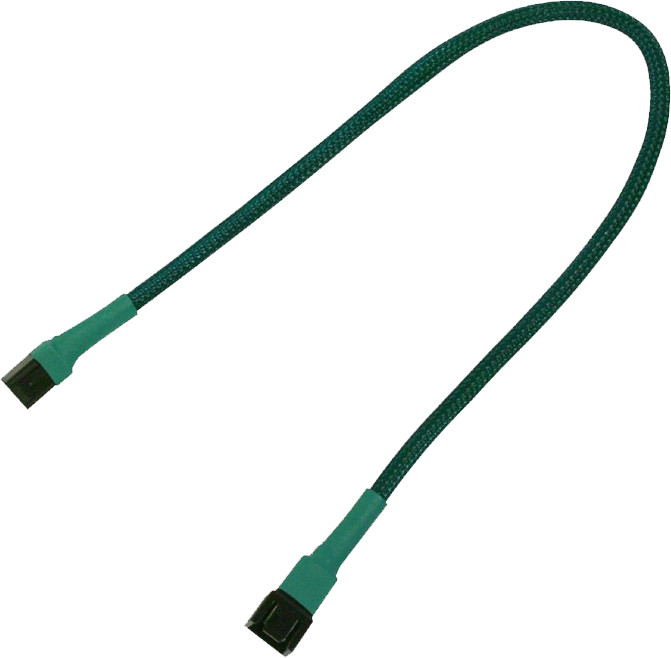 Nanoxia Kabel zasilający 3-Pin Molex przedłużacz 30cm green - 900500000