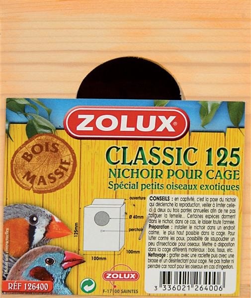 Zolux budka Classic 125 Dostawa GRATIS od 99 zł + super okazje