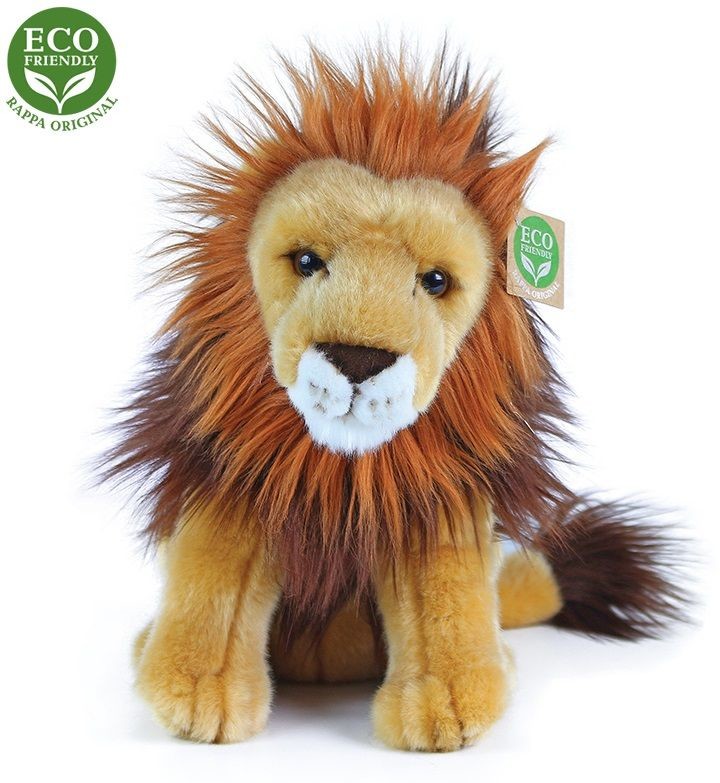 Rappa lew pluszowy siedzący 25 cm ECO FRIENDLY