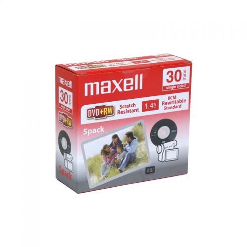 Maxell DVD+RW VCAM 30 STD SCRATCH RESISTANT 5PK SLIM 276020.00.TW