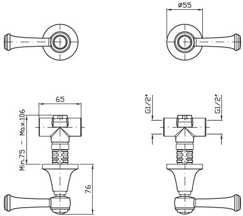 Zucchetti Agora Classic chrom ZAL738