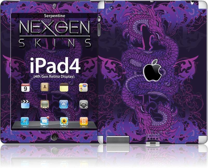 Nexgen Skins Zestaw skórek na obudowę z efektem 3D iPad 2/3/4 (Serpentine 3D) b2btrade-3201-0