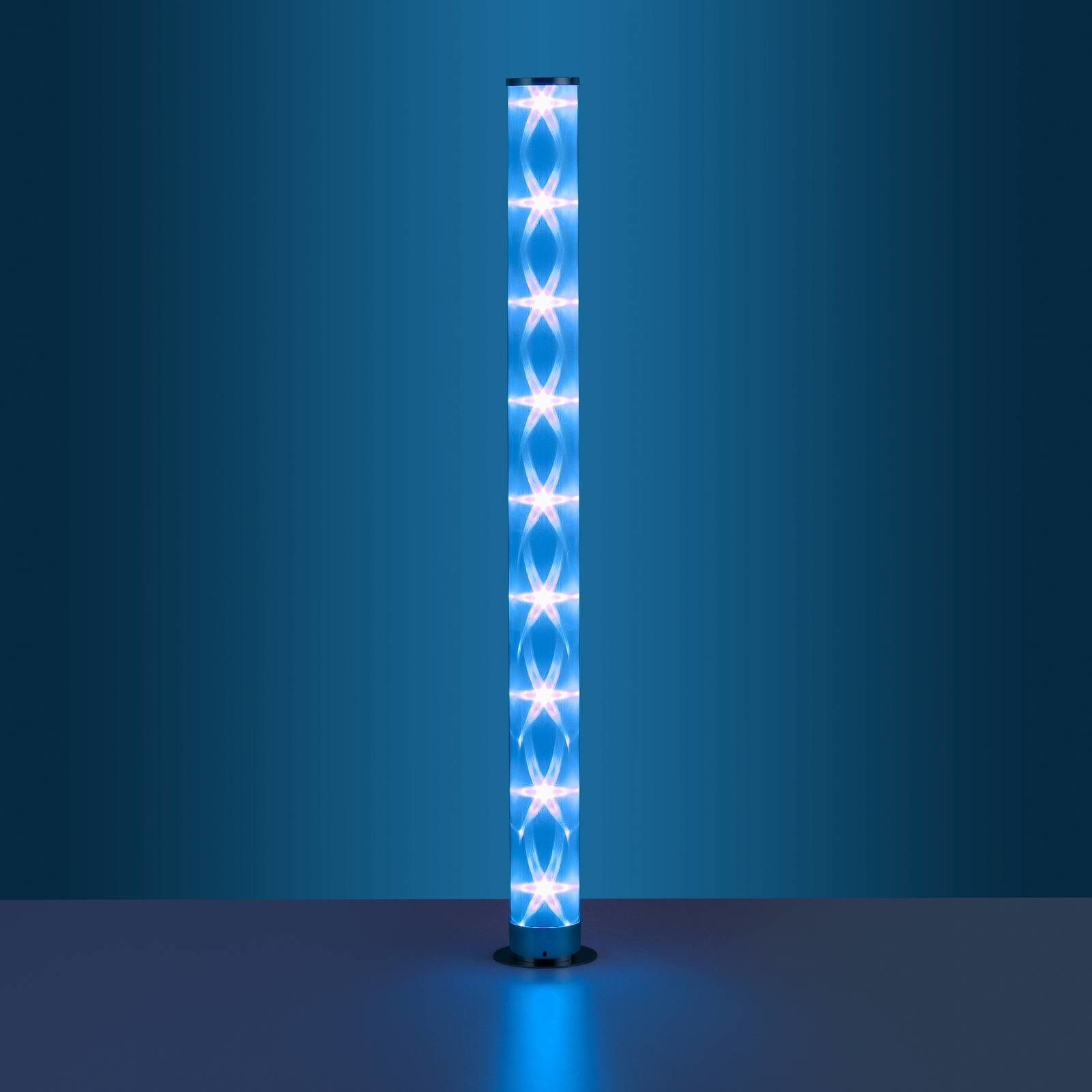 Leuchten Direkt Lampa stojąca LED Bingo z pilotem, RGBW