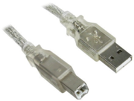InLine USB 2.0 cable A to B ferrite core 1m