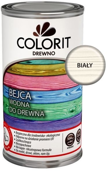 Colorit Bejca wodna  Drewno bia$153a 0 5 l