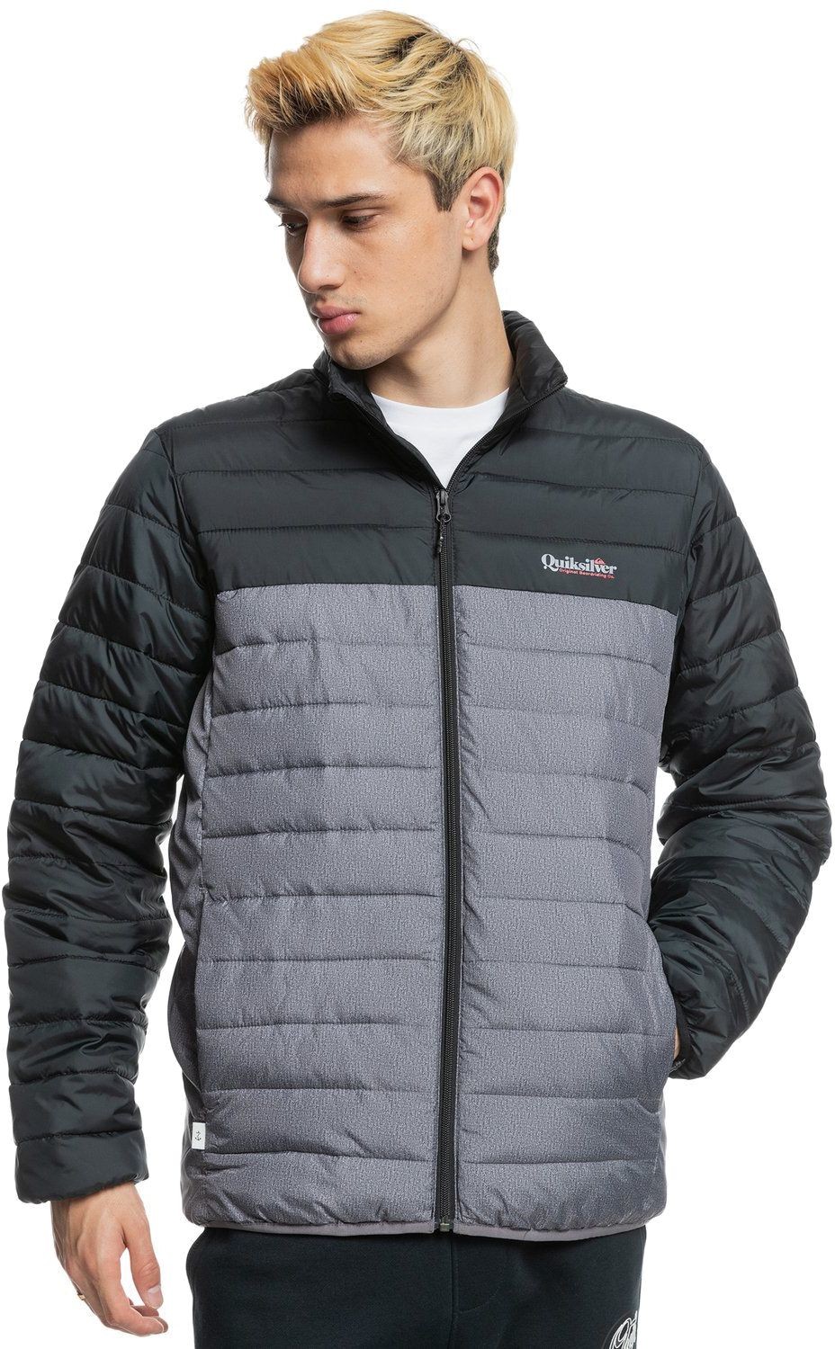 Quiksilver kurtka męska QUILTED FZ JACKET Black KVJ0