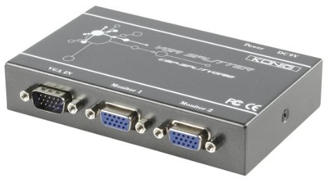 König Electronic König profesjonalna VGA Splitter z 2 portami CMP-SPLTVGA10U