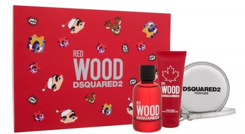 Dsquared2 Dsquared2 Red Wood zestaw EDT 100 ml + żel pod prysznic 100 ml + portfel dla kobiet