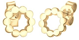 Elli damskie kolczyki na sztyfcie okrąg 925  0303981617, srebro, złoto 0303981617