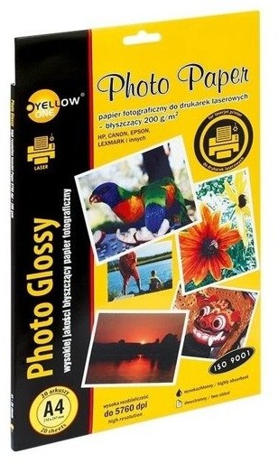 Yellow One Papier foto A4/20ark błyszczący 200g Laser YELLOW