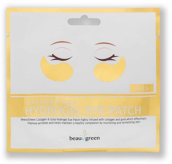 BeauuGreen Collagen & Gold Hydrogel Eye Patch hydrożelowe płatki pod oczy z kolagenem i złotem 2szt.