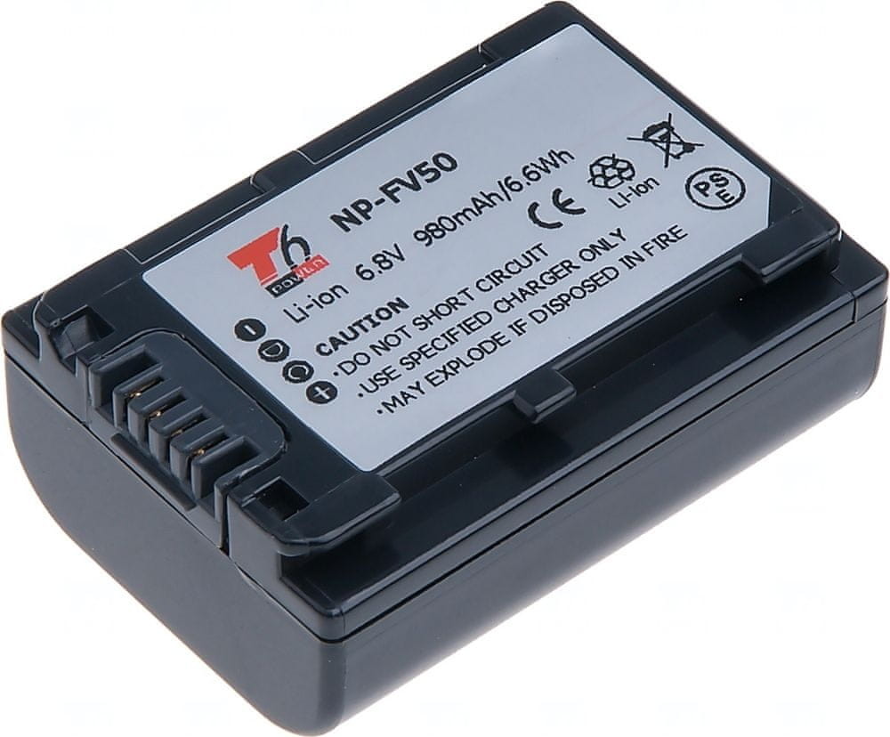 Sony Bateria T6 Power do HDR CX350 Li Ion 980 mAh 6,6 Wh) 6,8 V