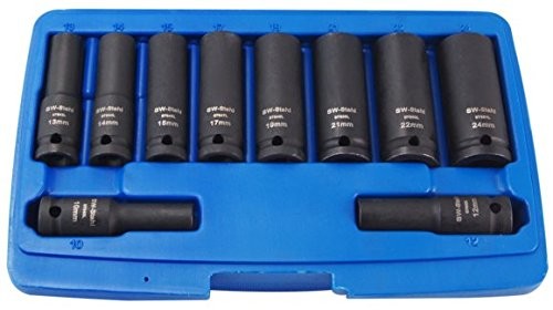 SW-Stahl wkładki ze Impact 1/2 cala wersja długa 10  24 MM, 07960l