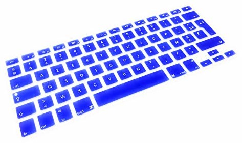 System-S System-S Silikonowa ochrona klawiatury AZERTY francuska klawiatura do MacBook Pro 13 cali 15 cali 17 cali iMac MacBook Air 13 cali w kolorze niebieskim 53033614