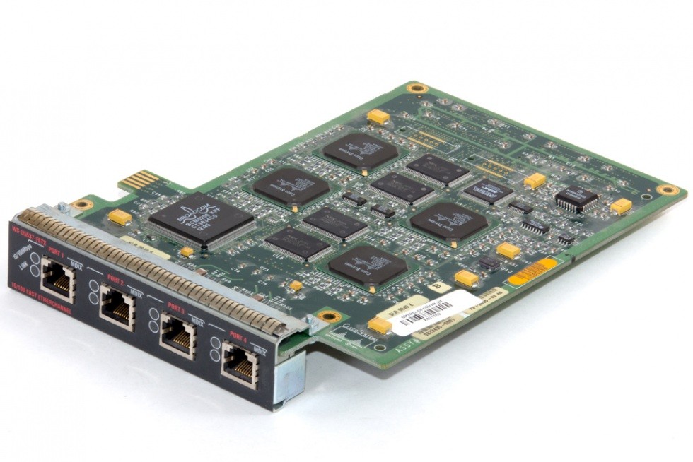 Cisco WS-U5537-FETX= CAT Four Port 100BaseTX Uplink Module for Supervisor Engine III
