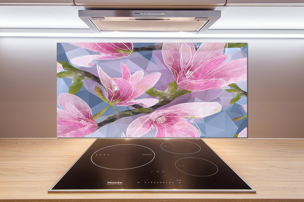 Panel do kuchni Różowa magnolia