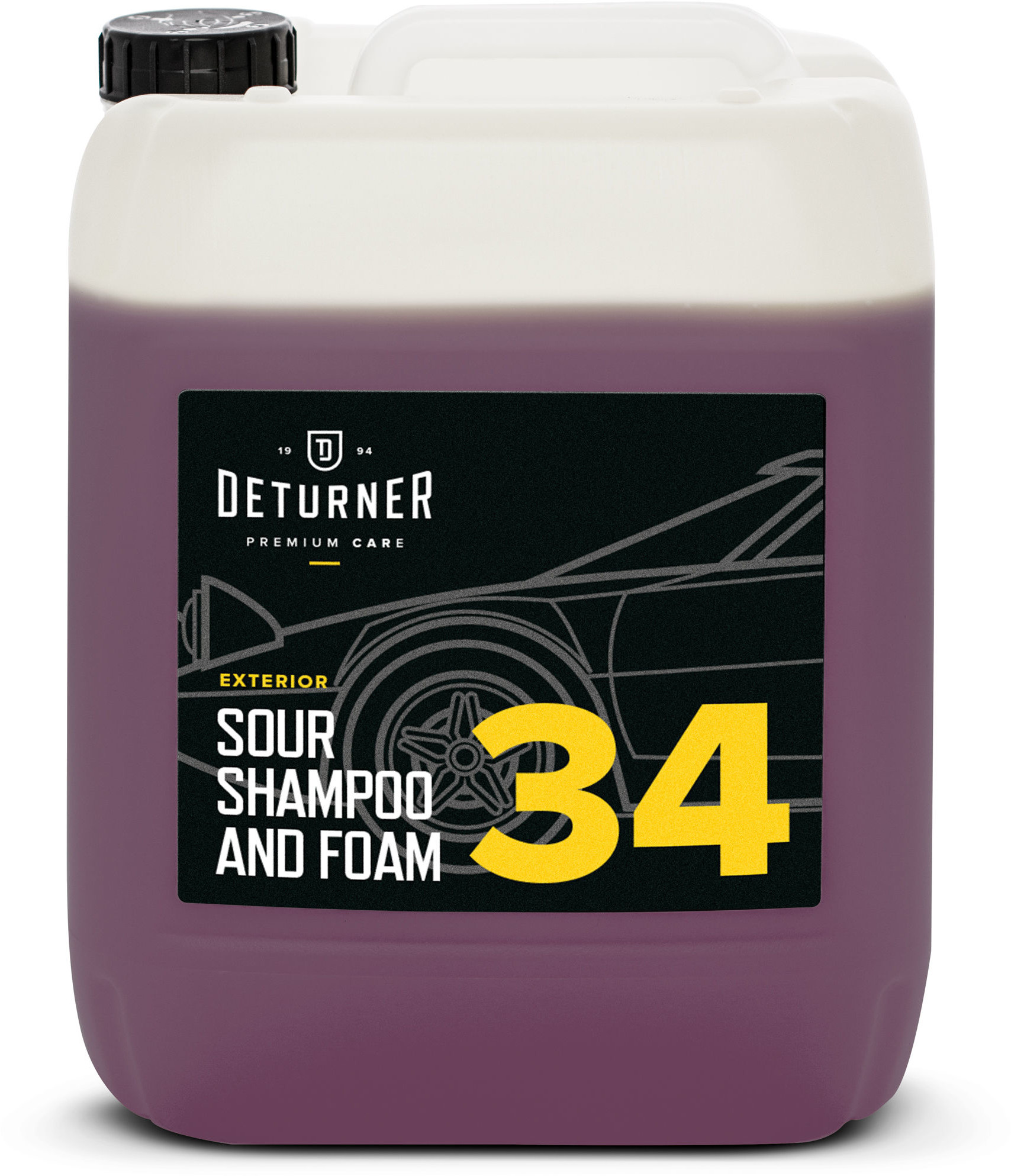 Deturner Deturner Sour Shampoo & Foam  kwaśny szampon i piana aktywna, 2 w 1 5L DET000098