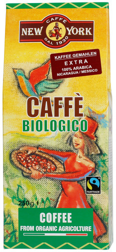 New York BIOLOGICO Caff biologico macinato 250 g