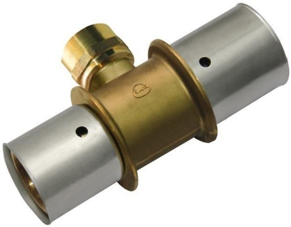 KAN Trójnik zaprasowywany therm PEX PRESS gwint wewnętrzny 20 x 3/4 x 20 mm