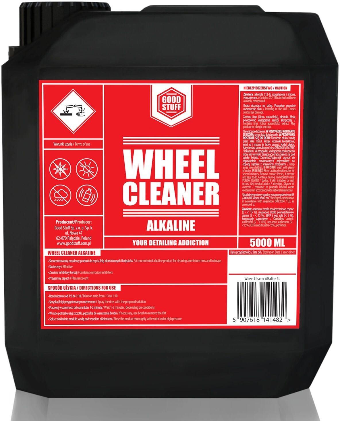 Good Stuff Good Stuff Wheel Cleaner Alkaline  zasadowy preparat do mycia felg 5L GSN000134
