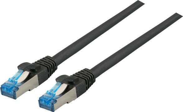 EFB Patchcord RJ45 S FTP kat 6A kat 7 TPE superflex 0,15 m czarny K5525FSW.0,15