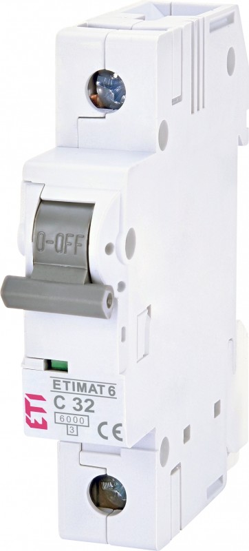 ETI Wyłącznik-nadprądowy-ETIMAT-6-1P-C-32A-6kA 2141519