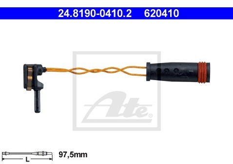 ATE Styk ostrzegwaczy, zużycie okładzin hamulcowych 24.8190-0410.2