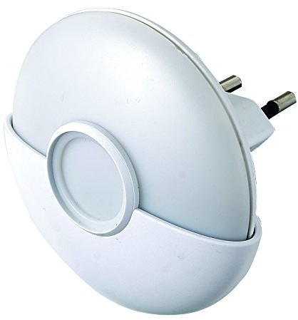 Electraline Elec traline 58304  lampka nocna LED z czujnikiem zmierzchu, biały i przezroczysty