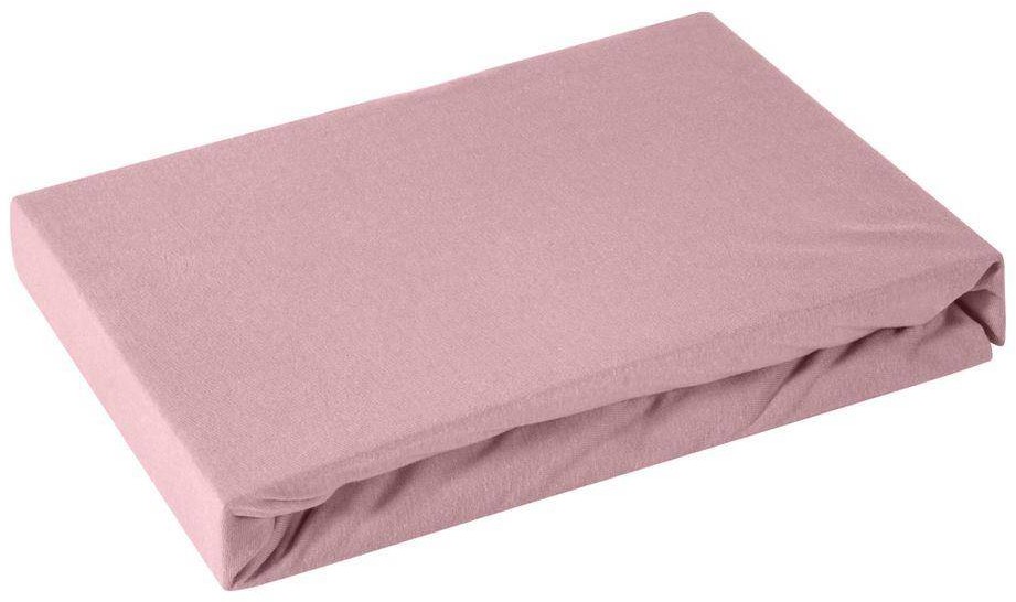 Euro Firany Prześcieradło Jersey3 240 x 220 Wys.30 Cm Pudrowy Róż 5903571092700