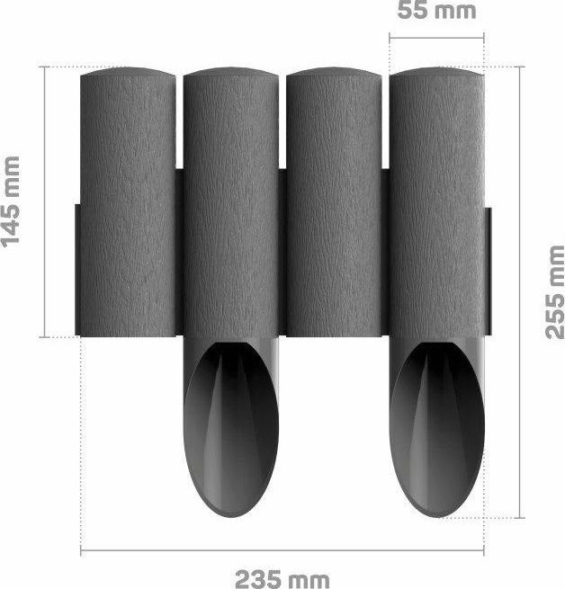 CELLFAST C.PALISADA OGRODOWA 4 el 2,3 mb GRAFIT C34-044 34-044