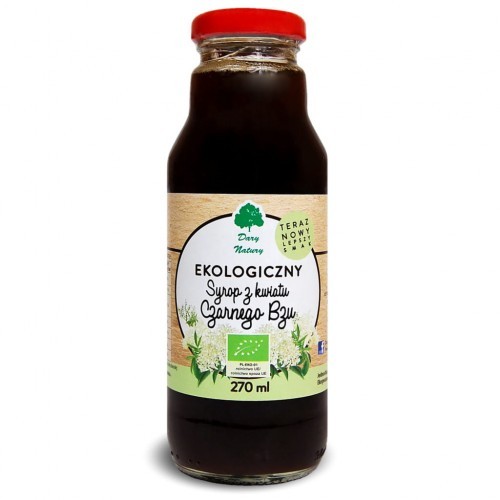 Dary Natury inne BIO SYROP Z KWIATÓW CZARNEGO BZU BIO 270 ml -