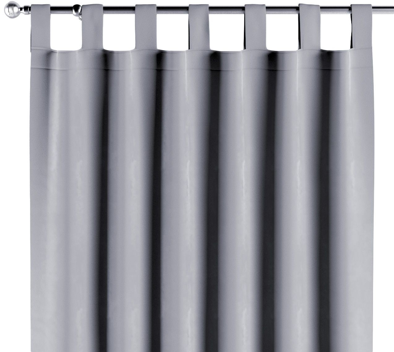 Dekoria Zasłona na szelkach 1 szt. srebrzysty szary 1szt 130 × 260 cm Velvet 310-704-24