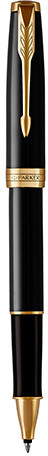 Parker 1931496 Pióro Kulkowe (Standardowa Sekcja) Sonnet Black Lacquer GT 1931496
