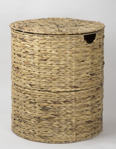 CORSAN CORSAN Kosz z hiacyntu wodnego okrągły na pranie NATURA 55x55x60 cm 363L