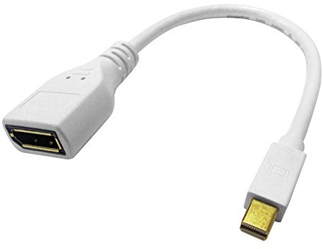 Roline 12033163 złącze Mini DisplayPort DP wtyk sieciowy adapter Biały 12.03.3163
