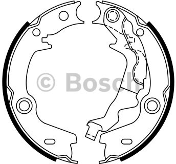 BOSCH Zestaw szczęk hamulcowych, hamulec postojowy 0 986 487 761