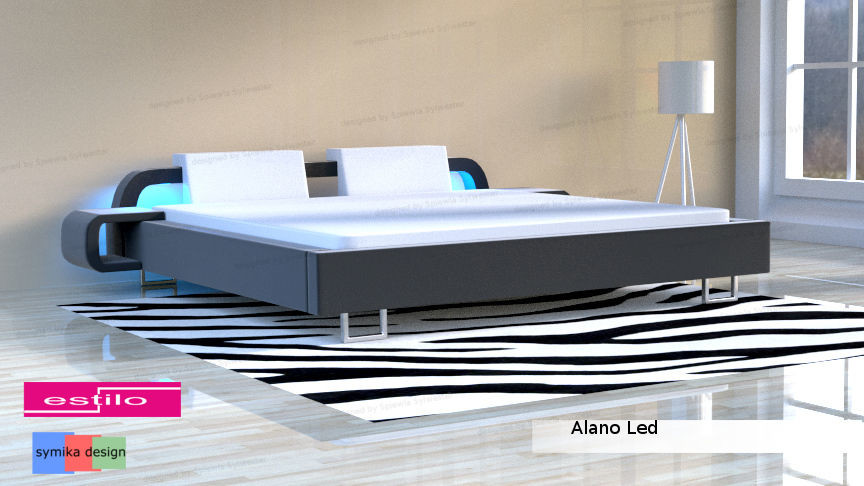 Estilo Łóżko do sypialni Alano LED - meble do sypialni alanoled