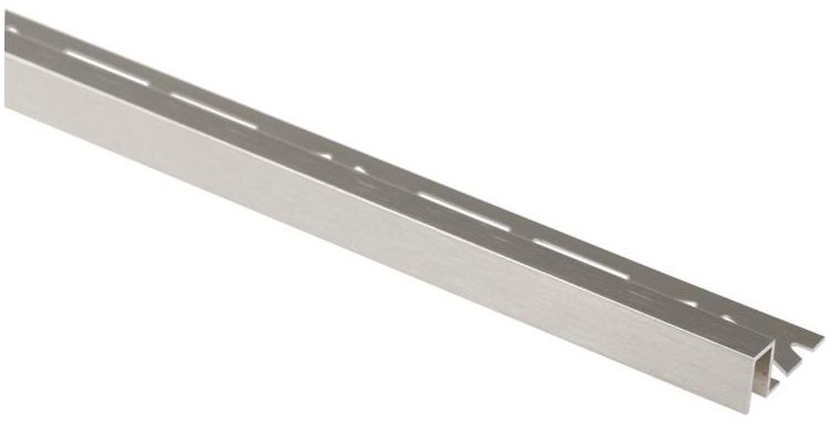 Cezar Profil wykończeniowy Aluminium kwadrat 11 X 8 mm / 2.5 m Lux platyna