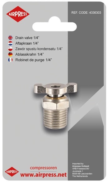 AIRPRESS Zawór spustu kondensatu 1/4 4336303