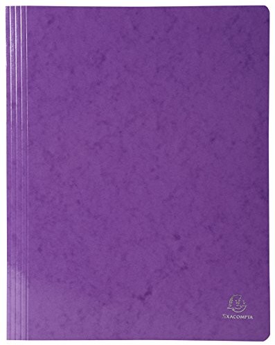 Exacompta Exacompta 380812B skoroszyt (Iderama, powlekany karton Premium -Manila, wodoodporny, 355 g, A4), 1 sztuka fioletowy 4010903808128