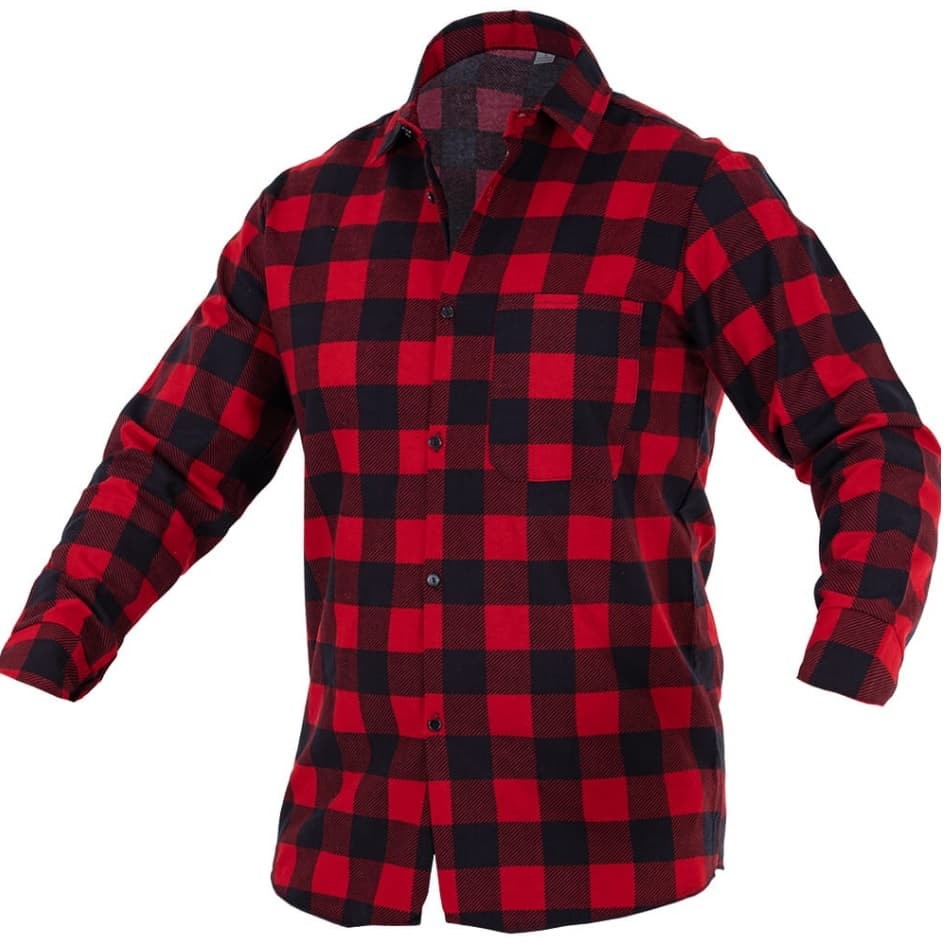 Inny KOSZULA FLANELOWA CZERWONA POLSKA ROZMIAR S
