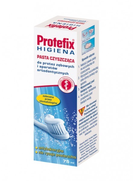 Queisser Pharma GMBH & CO Protefix Higiena pasta do czyszczenia protez zębowych 75 ml 7029876