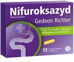 Richter Gedeon Nifuroksazyd 200mg 12 szt.