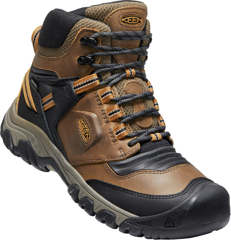Keen Ridge Flex Mid WP Shoes Men, brązowy/czarny US 12 | EU 46 2021 Trapery turystyczne 1025666-12