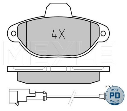 Wulf Gaertner Autoparts Zestaw klocków hamulcowych, hamulce tarczowe Wulf Gaertner Autoparts 025 214 3617/PD